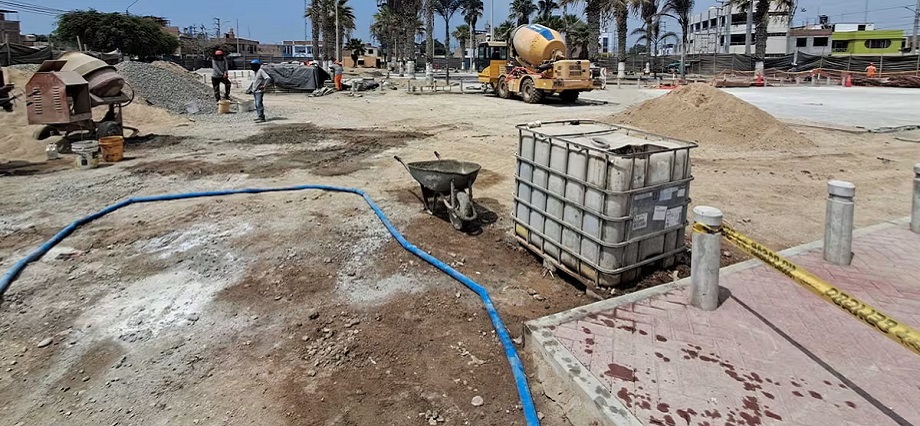 Chincha: se paraliza obra de la plaza de armas de Sunampe por falta de pagos