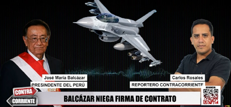 Balcázar ante firma de contrato para compra de aviones a EE.UU: “Debe ser algún convenio entre la empresa y los militares”