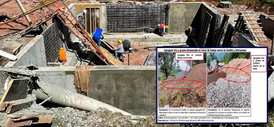 Proyecto Torobamba de S/ 76 millones bajo observación por deficiencias en obra y gestión