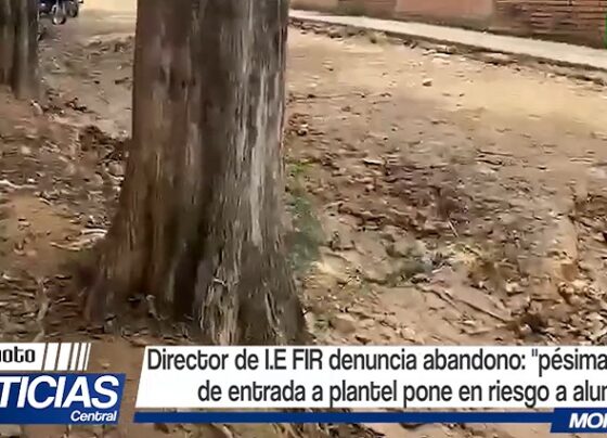 Tarapoto: Director de la I.E. FIR denuncia abandono. “Pésima situación de entrada a plantel pone en riesgo a alumnos”