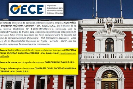 Tribunal interviene en licitación de más de S/ 3 millones en la MPT y revoca buena pro adjudicada a Corporación Dakri
