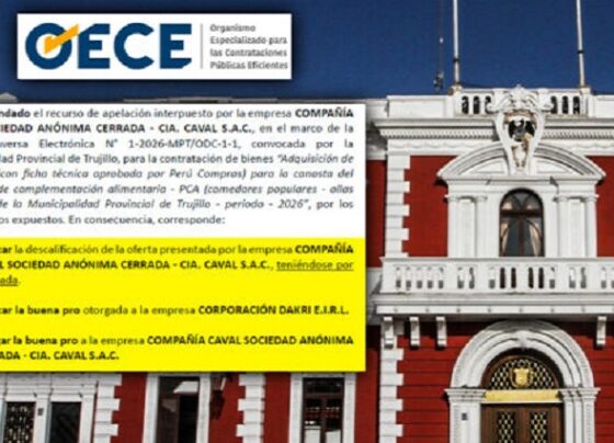 Tribunal interviene en licitación de más de S/ 3 millones en la MPT y revoca buena pro adjudicada a Corporación Dakri