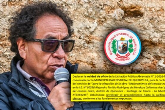 Tribunal interviene en municipio de Quiruvilca y anula licitación de casi S/ 3 millones