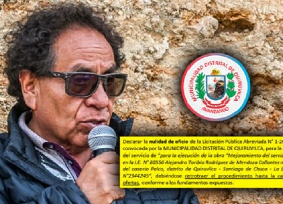 Tribunal interviene en municipio de Quiruvilca y anula licitación de casi S/ 3 millones