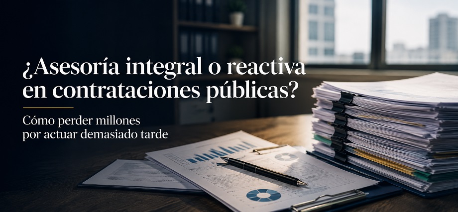 ¿Asesoría integral o reactiva en contrataciones públicas? Cómo perder millones por actuar demasiado tarde