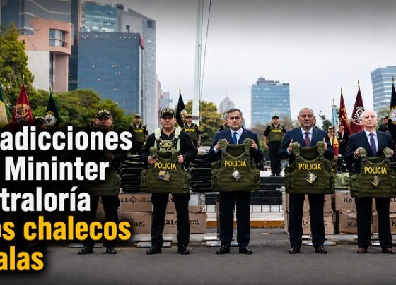 Contradicciones entre Mininter y Contraloría por los chalecos antibalas