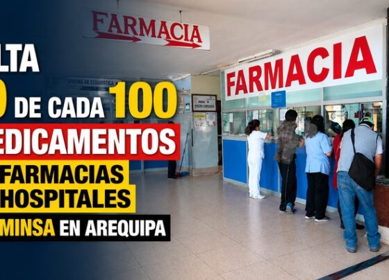 Falta 10 de cada 100 medicamentos en farmacias de hospitales del Minsa en Arequipa