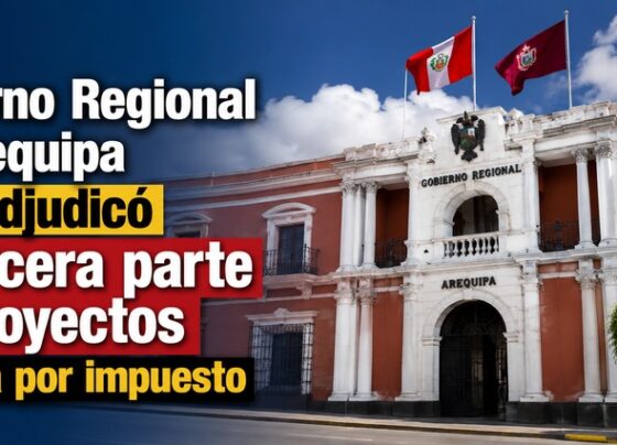 Gobierno Regional de Arequipa solo adjudicó la tercera parte de proyectos en obra por impuesto