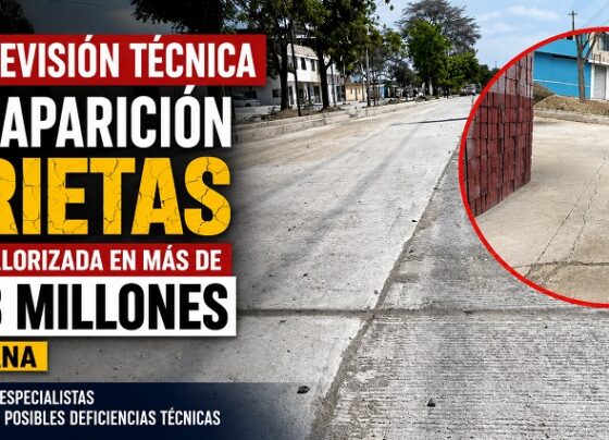 Piden revisión técnica tras aparición de grietas en obra valorizada en más de S/ 33 millones en Sullana