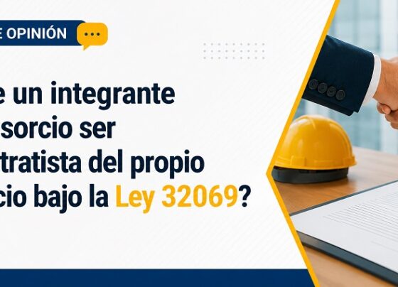 ¿Puede un integrante del consorcio ser subcontratista del propio consorcio bajo la Ley 32069?