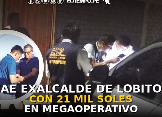 Cae exalcalde de Lobitos con 21 mil soles en megaoperativo