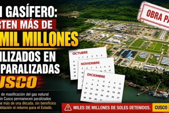 Canon gasífero: Advierten más de S/12 mil millones inmovilizados en obras paralizadas en Cusco
