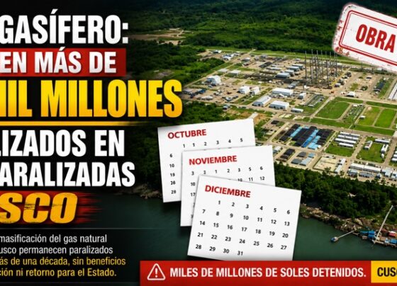 Canon gasífero: Advierten más de S/12 mil millones inmovilizados en obras paralizadas en Cusco