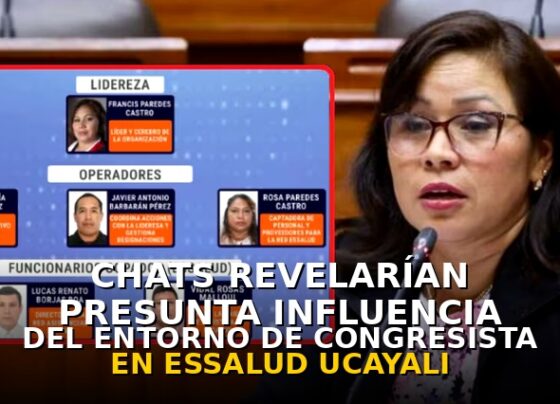 Chats revelarían presunta influencia de entorno de congresista Francis Paredes en EsSalud Ucayali
