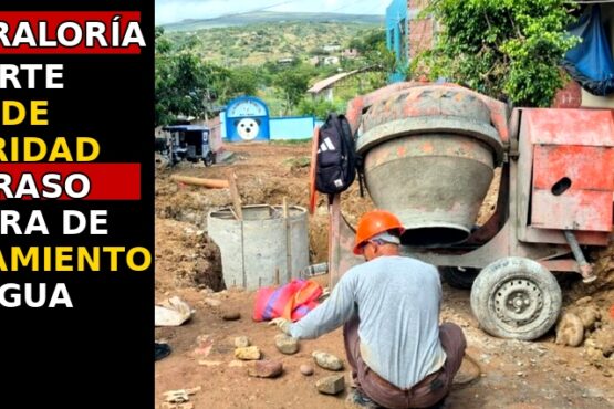 Contraloría advierte falta de seguridad, ausencia de personal clave y retraso en obra de saneamiento de Bagua