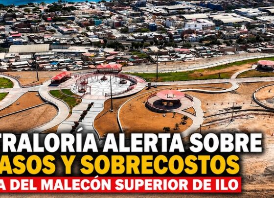 Contraloría alerta sobre retrasos y sobrecostos en obra del Malecón Superior de Ilo
