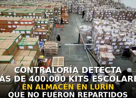Contraloría detecta más de 400.000 kits escolares en almacén en Lurín que no fueron repartidos a zonas vulnerables