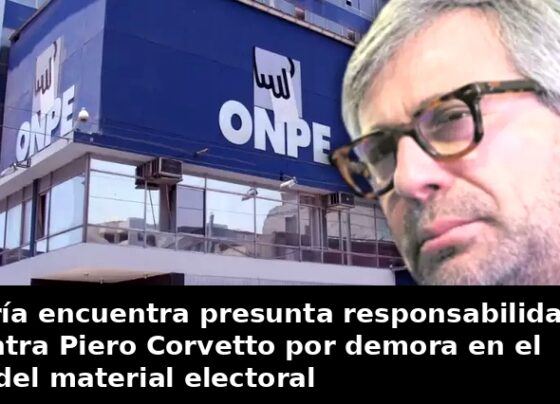 Contraloría encuentra presunta responsabilidad penal contra Piero Corvetto por demora en el traslado del material electoral