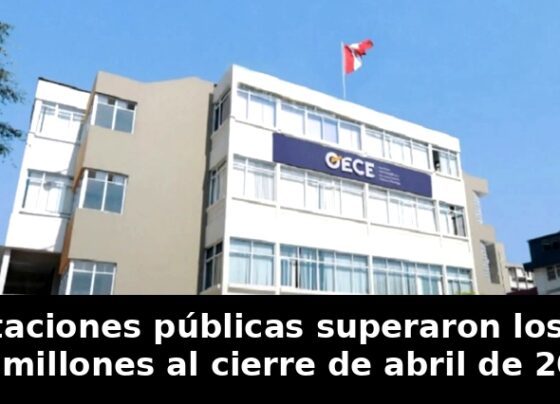 Contrataciones públicas superaron los S/ 14,500 millones al cierre de abril de 2026