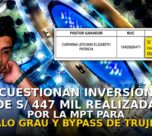 Cuestionan inversión de S/ 447 mil realizada por la MPT para remodelación del óvalo Grau y bypass de Trujillo