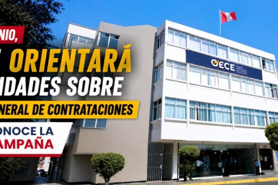 Desde junio, OECE orientará a entidades sobre la Ley General de Contrataciones. Conoce la campaña