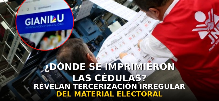 ¿Dónde se imprimieron las cédulas?: trabajadores revelan tercerización irregular del material electoral