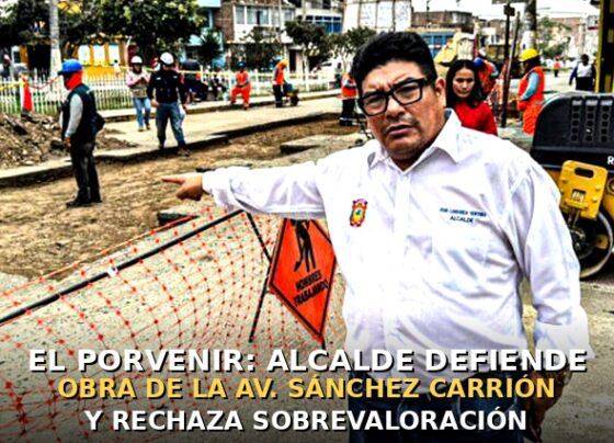 El Porvenir: alcalde defiende obra de la Av. Sánchez Carrión y rechaza sobrevaloración