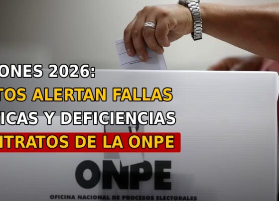 Elecciones 2026: expertos alertan fallas logísticas y deficiencias en contratos de la ONPE