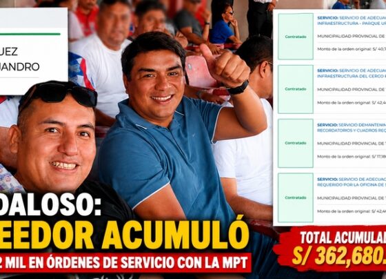 Escandaloso: Proveedor acumuló más de S/ 362 mil en órdenes de servicio con la MPT