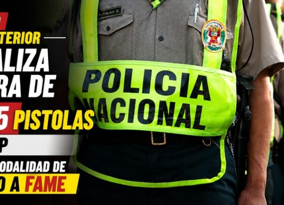 Ministerio del Interior oficializa compra de 31,045 pistolas para PNP mediante modalidad de encargo a FAME