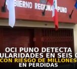 OCI Puno detecta irregularidades en seis obras con riesgo de millones en pérdidas