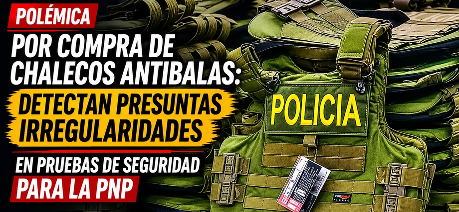 Polémica por compra de chalecos antibalas: detectan presuntas irregularidades en pruebas de seguridad para la PNP