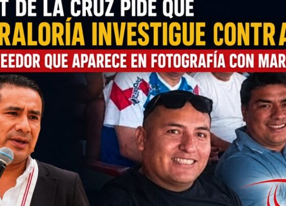 Robert de la Cruz pide que Contraloría investigue contratos de proveedor que aparece en fotografía con Mario Reyna