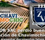 SERGECOR SAC perdió buena pro en licitación de Chavimochic por presentar documentos falsos