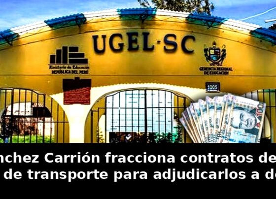 UGEL Sánchez Carrión fracciona contratos de servicios de transporte para adjudicarlos “a dedo”