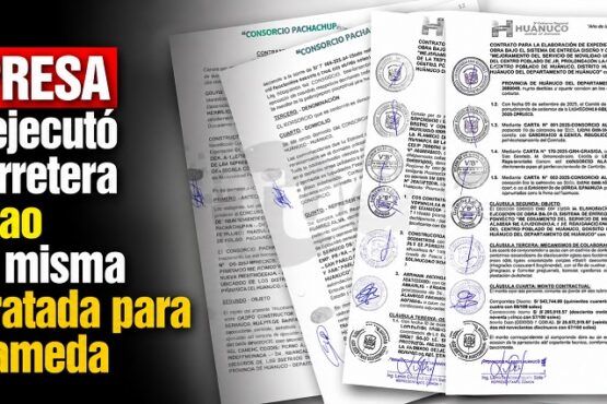 Empresa que ejecutó la carretera a Pillao es la misma contratada para la Alameda