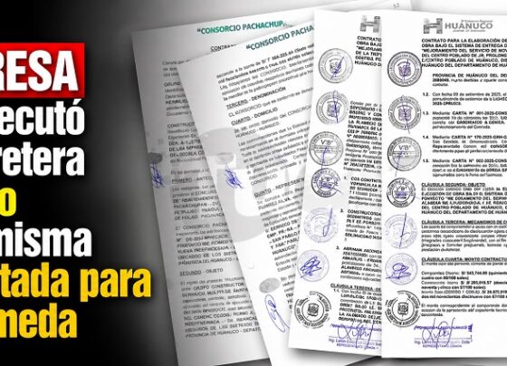 Empresa que ejecutó la carretera a Pillao es la misma contratada para la Alameda