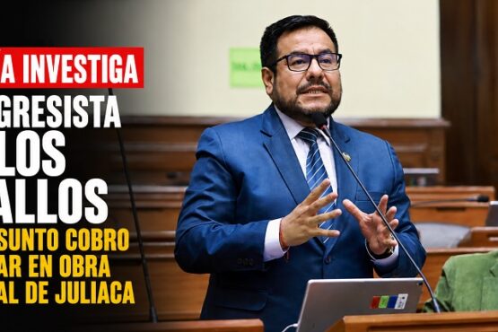 Fiscalía investiga a congresista Carlos Zeballos por presunto cobro irregular en obra municipal de Juliaca