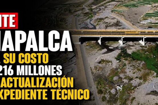 Puente Umapalca eleva su costo a S/ 216 millones tras actualización del expediente técnico
