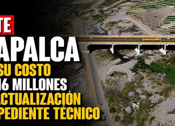 Puente Umapalca eleva su costo a S/ 216 millones tras actualización del expediente técnico