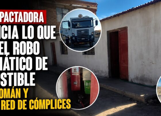 Una compactadora evidencia lo que sería el robo sistemático de combustible en San Román y exponen red de cómplices