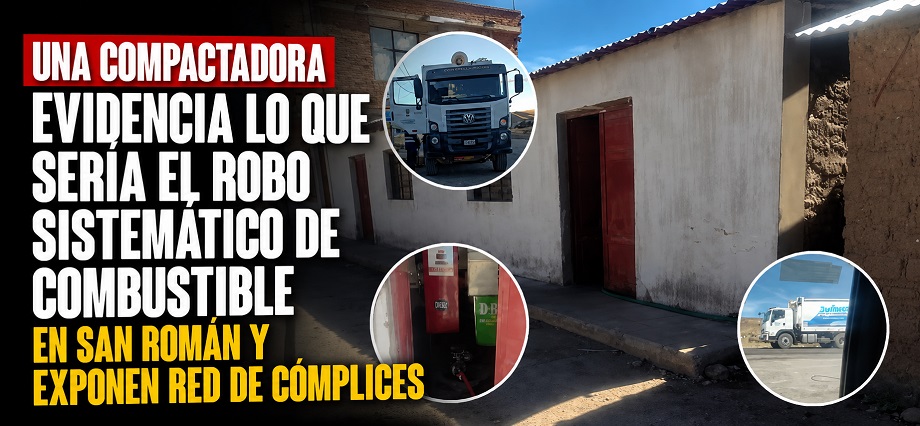 Una compactadora evidencia lo que sería el robo sistemático de combustible en San Román y exponen red de cómplices