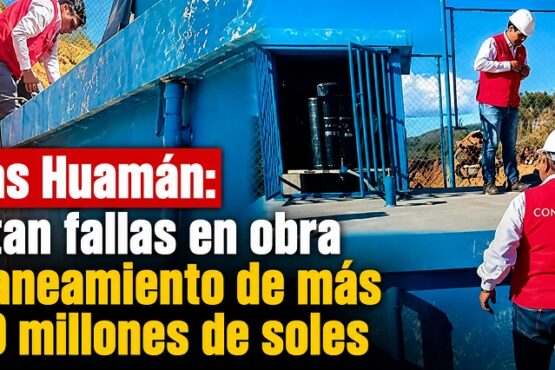 Vilcas Huamán: Alertan fallas en obra de saneamiento de más de 10 millones de soles