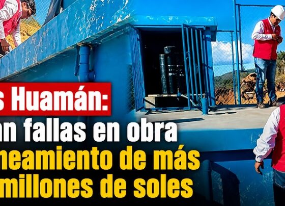Vilcas Huamán: Alertan fallas en obra de saneamiento de más de 10 millones de soles
