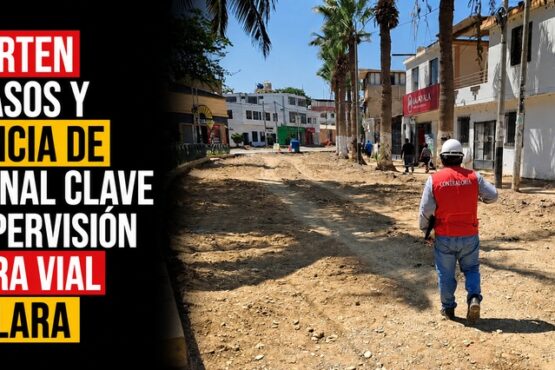 Advierten retrasos y ausencia de personal clave en supervisión de obra vial de Talara