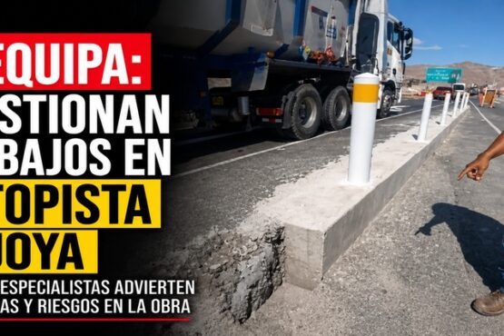 Arequipa: Cuestionan trabajos en autopista La Joya