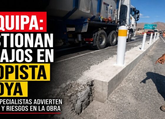 Arequipa: Cuestionan trabajos en autopista La Joya