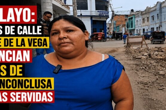 Chiclayo: Vecinos de calle Vicente de la Vega denuncian 3 años de obra inconclusa y aguas servidas