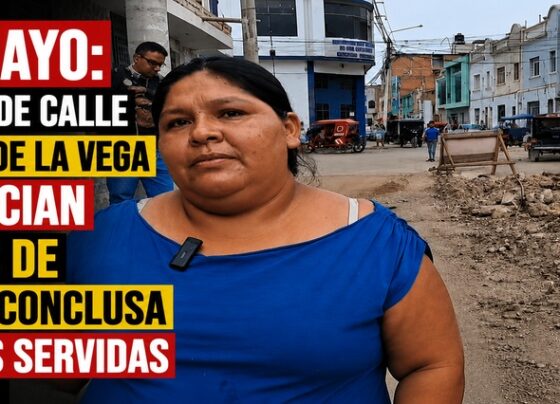 Chiclayo: Vecinos de calle Vicente de la Vega denuncian 3 años de obra inconclusa y aguas servidas