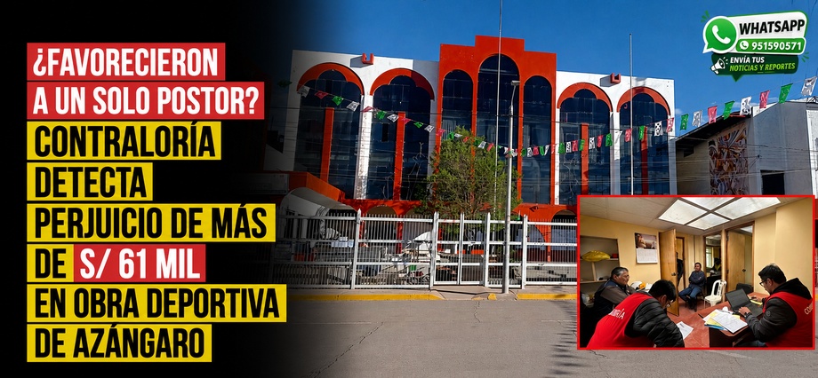 ¿Favorecieron a un solo postor? Contraloría detecta perjuicio de más de S/ 61 mil en obra deportiva de Azángaro